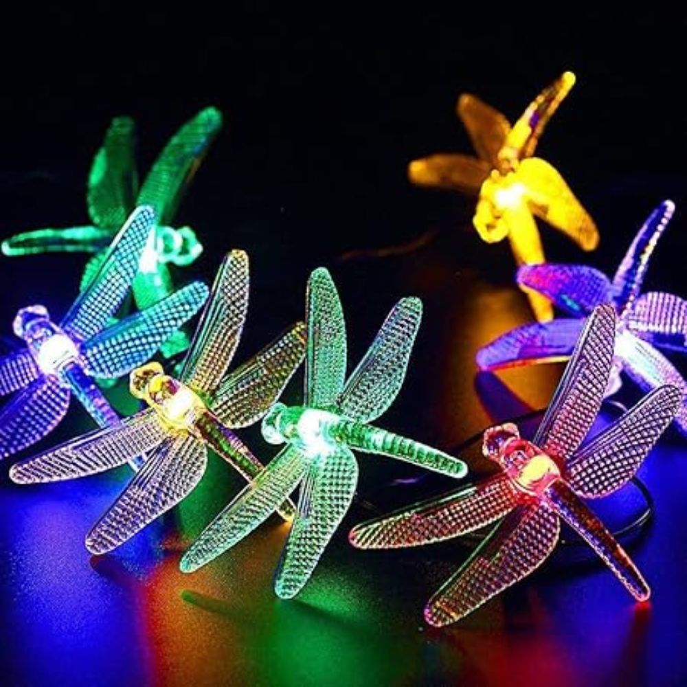 LUCES NAVIDEÑAS LIBELULA 1.80 METROS A PILAS