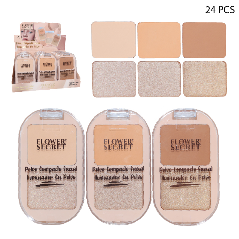 POLVO COMPACTO FACIAL + ILUMINADOR EN POLVO