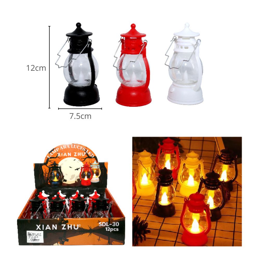 VELAS LED A PILAS CON FORMA DE FAROLAS