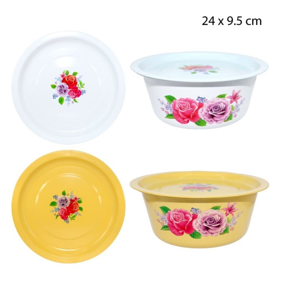 CACEROLA DE ACERO ESMALTADO VINTAGE 24X9.5CM