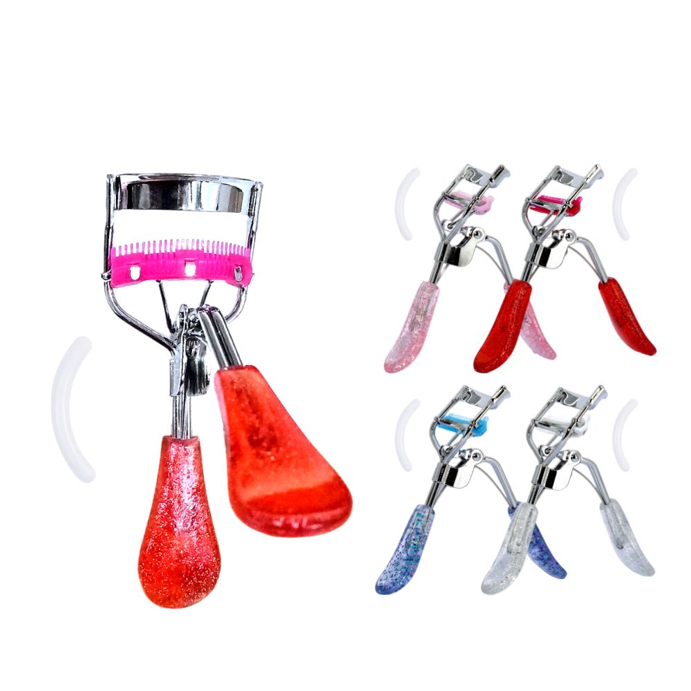 RIZADOR DE PESTAÑAS CON GLITTER 12PCS