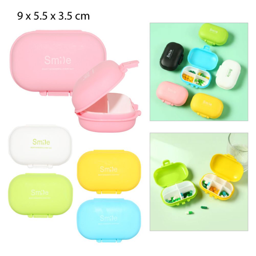 PASTILLERO DE 4 COMPARTIMIENTOS 9X5.5X3.5CM