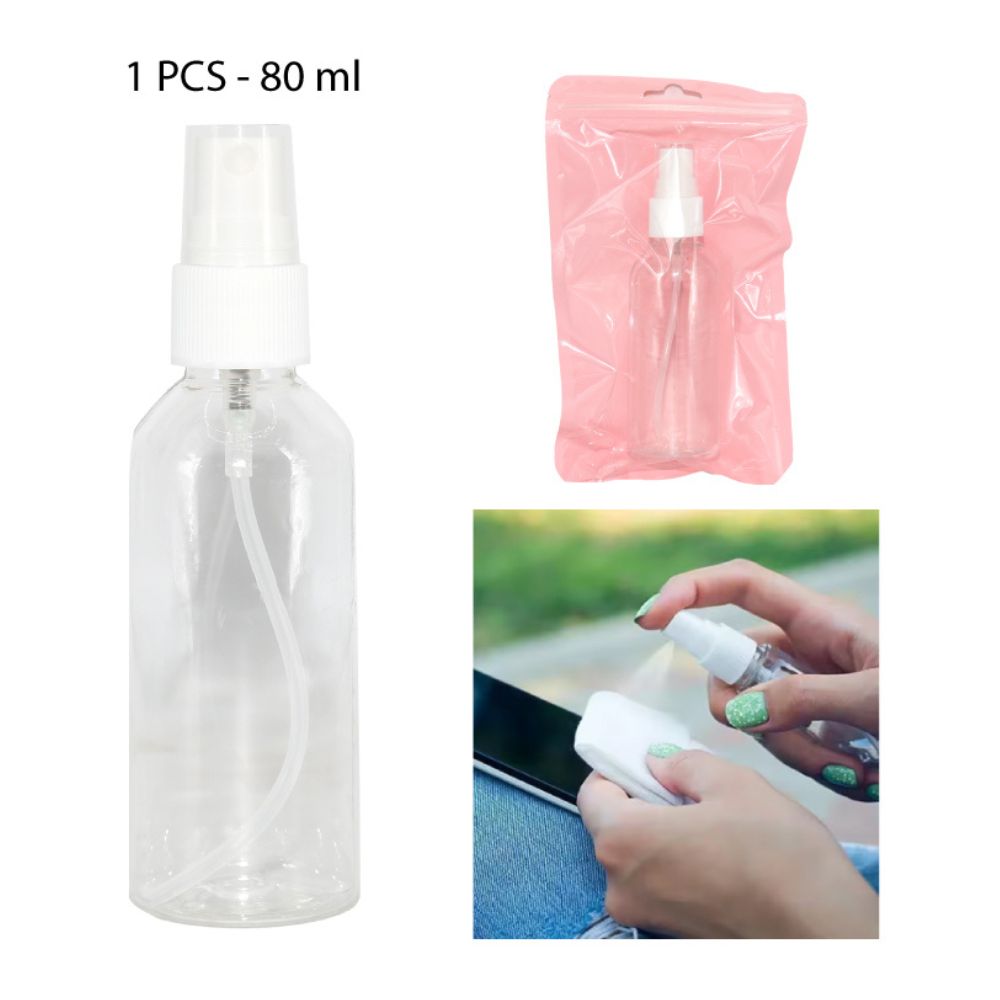 BOTELLA DE PLÁSTICO SPRAY RECARGABLE 80ML