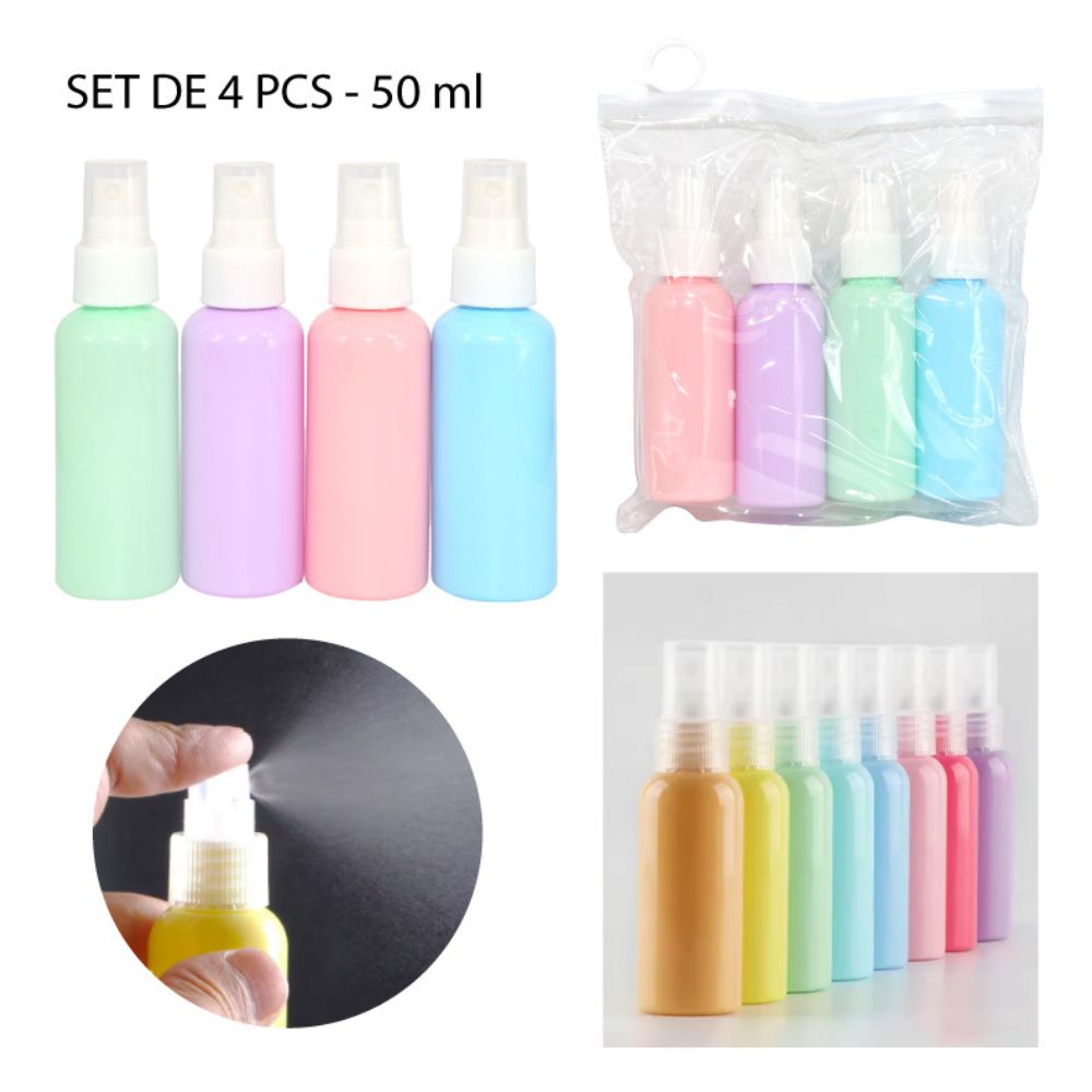 BOTELLA DE PLÁSTICO MULTIUSO SPRAY MULTIUSO SET DE 4PCS - 50ML
