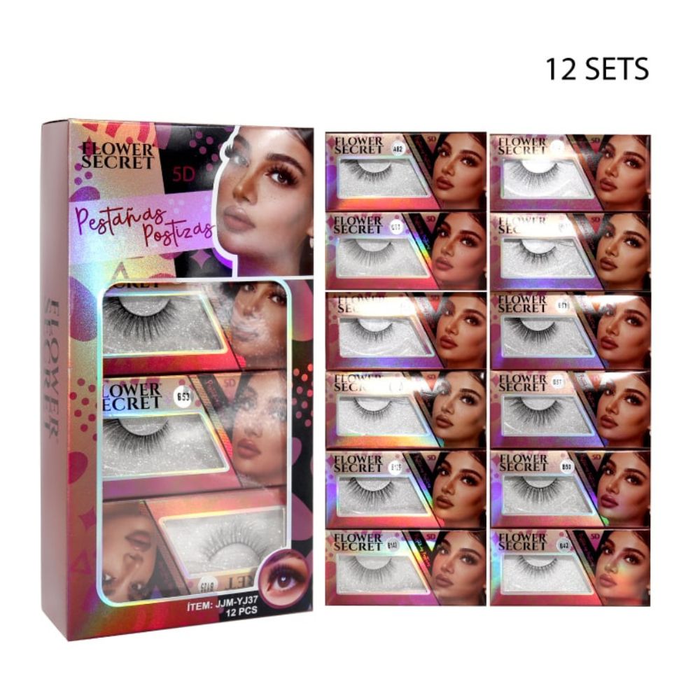 PESTAÑAS POSTIZAS 5D 12PCS