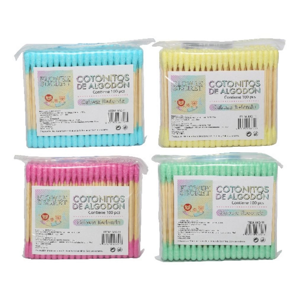 HISOPOS DE ALGODÓN 100PCS