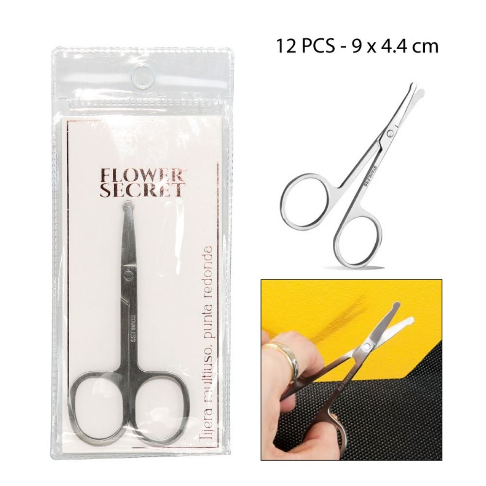 TIJERA PARA VELLO NASAL DE PUNTA REDONDA 9X4.4CM