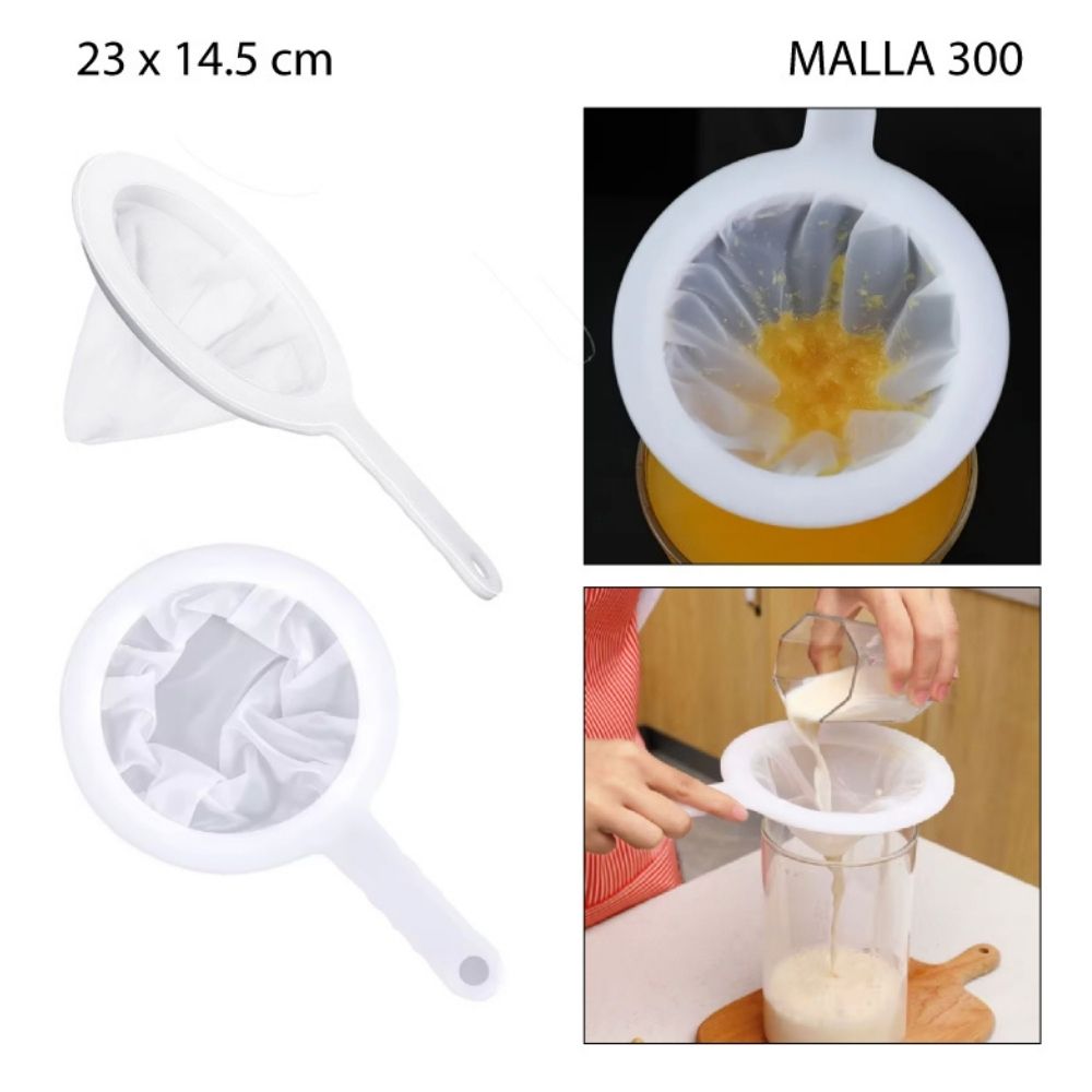 COLADOR CÓNICO DE ALTA DENSIDAD #300 23X14.5CM