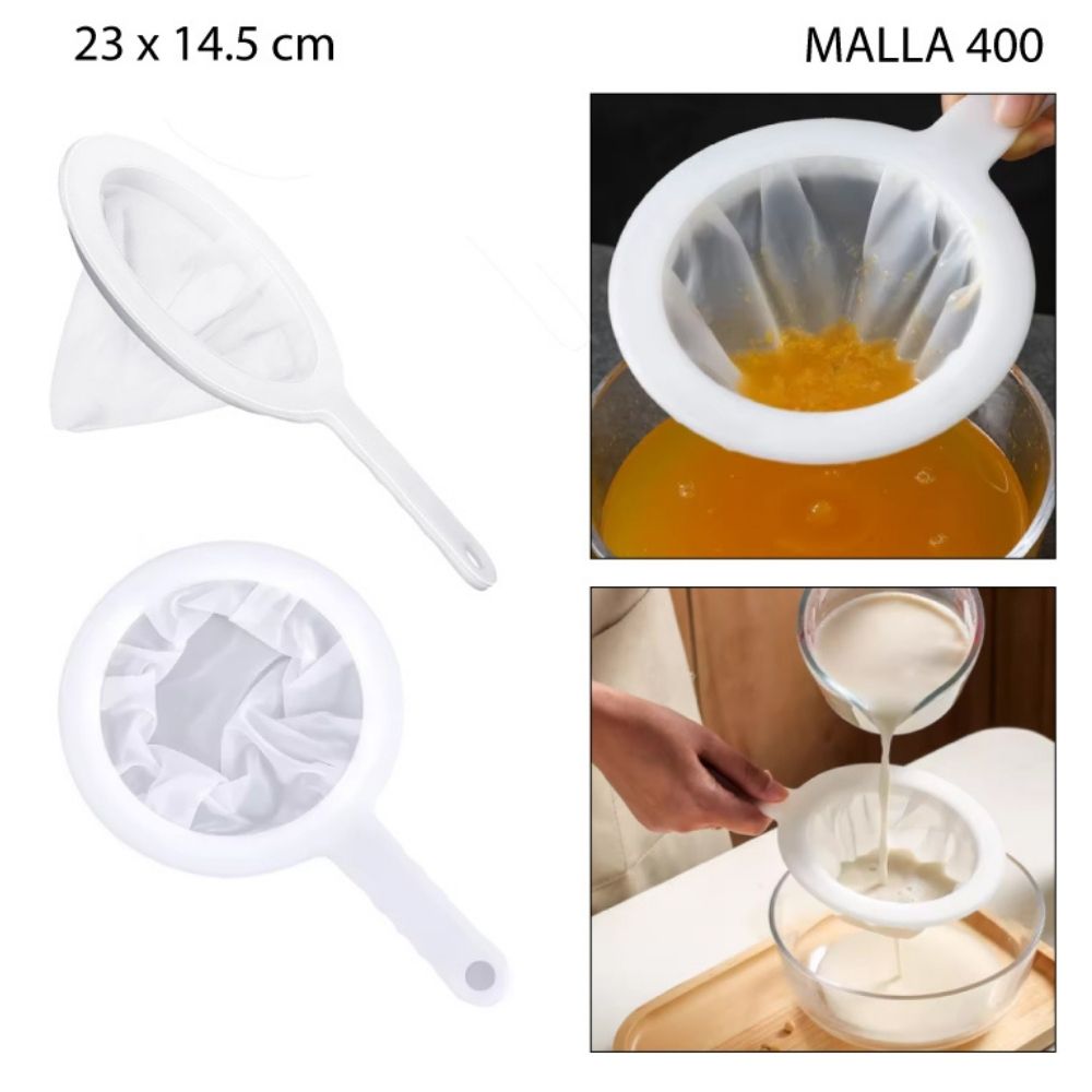 COLADOR CÓNICO DE ALTA DENSIDAD #400 23X14.5CM