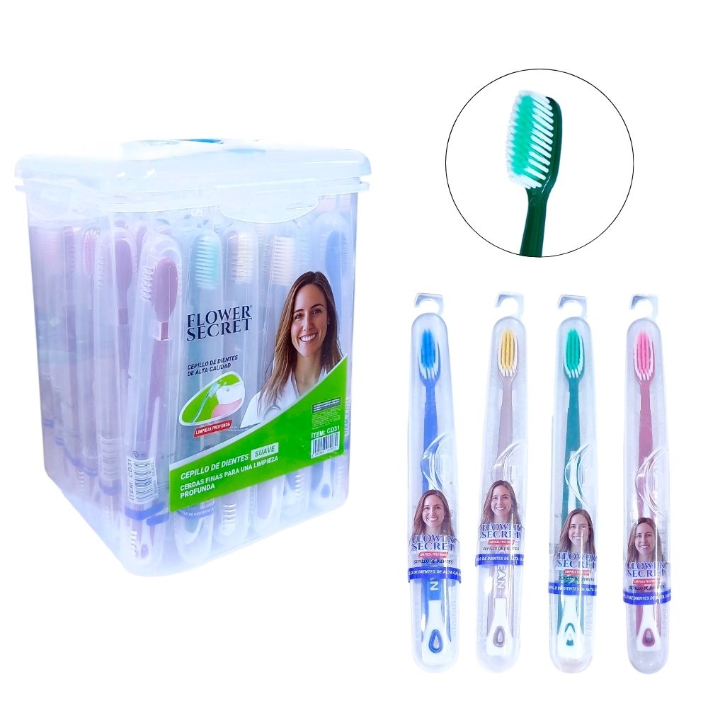 CEPILLO DE DIENTES DE CERDAS SUAVE SET DE 40PCS