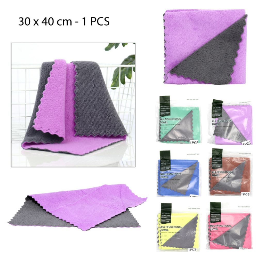 TOALLA DE MICROFIBRA MULTIUSO 1PCS-30X40CM