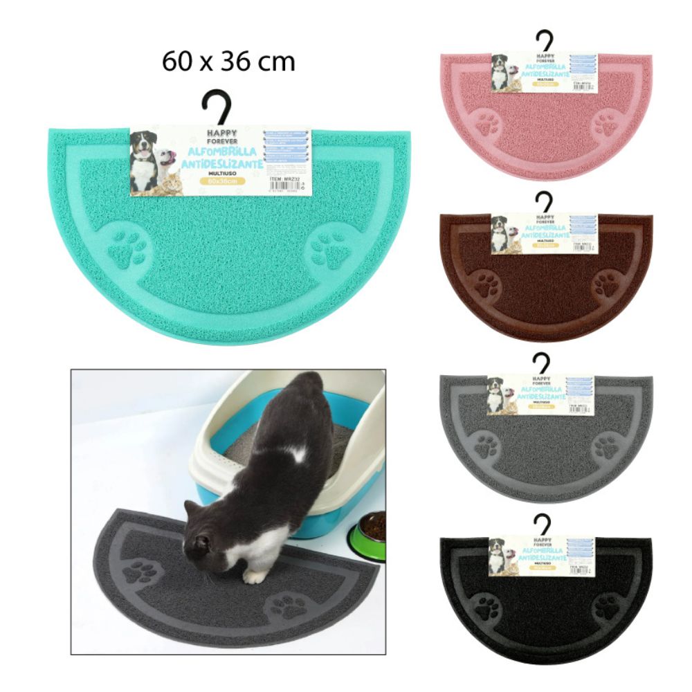 ALFOMBRA ANTIDESLIZANTE DE PVC PARA MASCOTAS 60X36CM