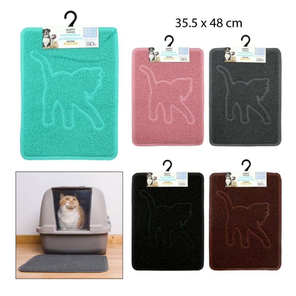 ALFOMBRA ANTIDESLIZANTE DE PVC PARA MASCOTAS 35.5X48CM