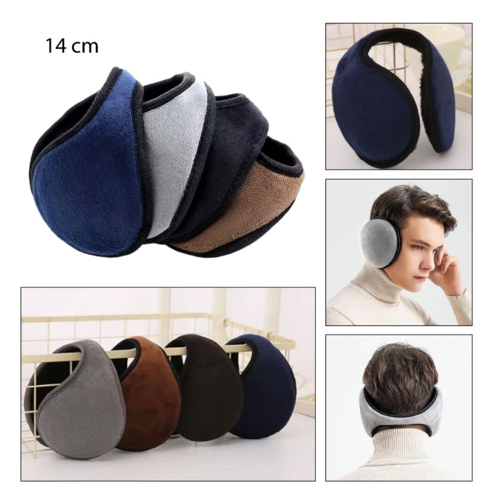 OREJERA DE TELA CON FORRO AFELPADO 14CM