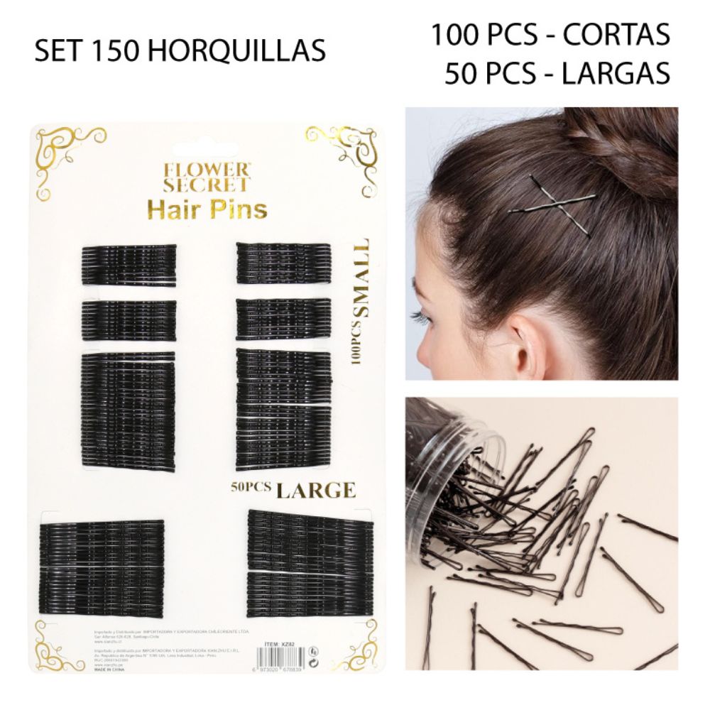 HORQUILLAS PARA CABELLO SET DE 150PCS