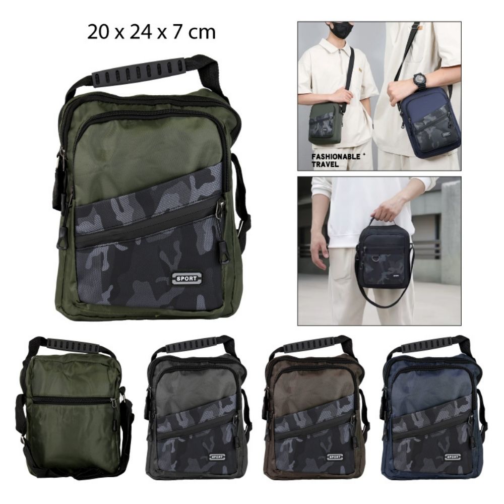 BOLSO PARA HOMBRE DE HOMBRO CON ASA 20X24X7