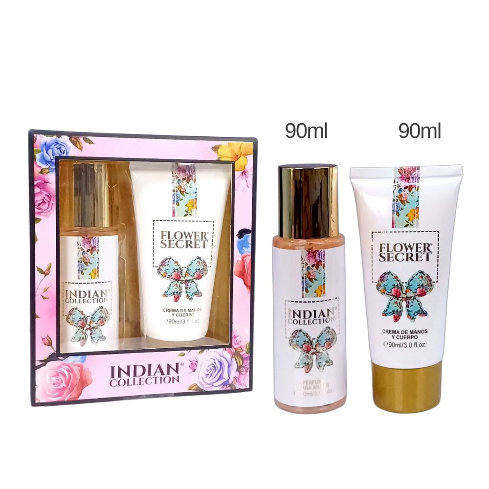 SET PERFUME PARA MUJER MÁS CREMA DE MANOS Y CUERPO 90ML