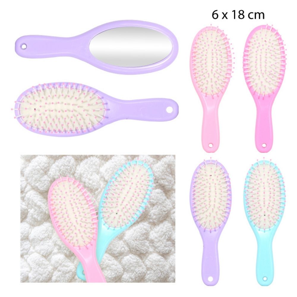 CEPILLO OVALADO CON ESPEJO 6x18cm