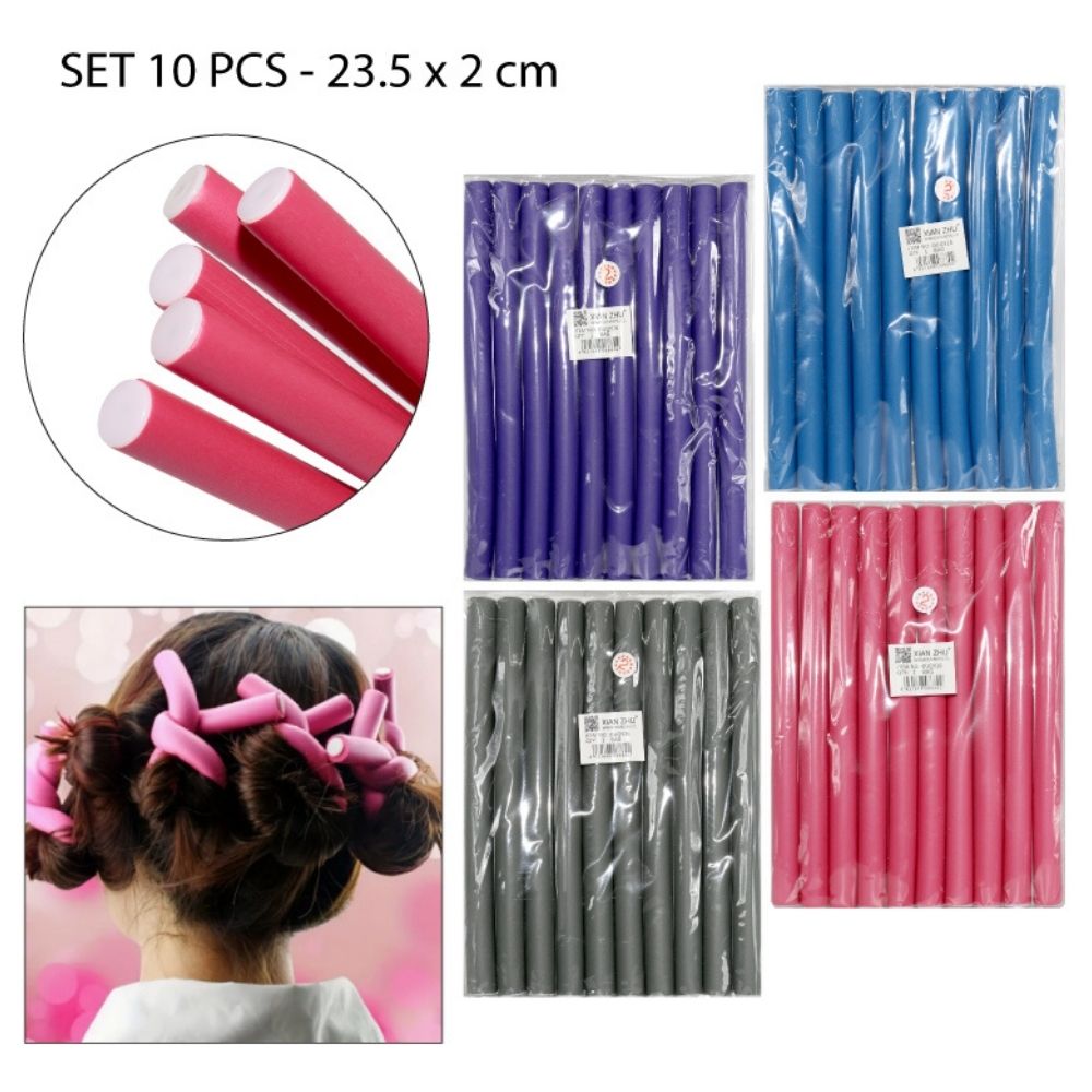 BIGUDIES FLEXIBLES ancho Set de 10pcs - 23.5x2cm
