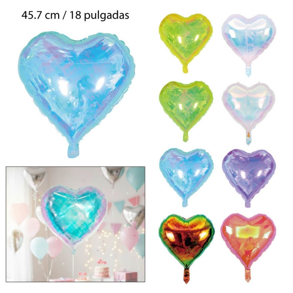 GLOBOS FESTIVOS con forma de corazón 45.7cm