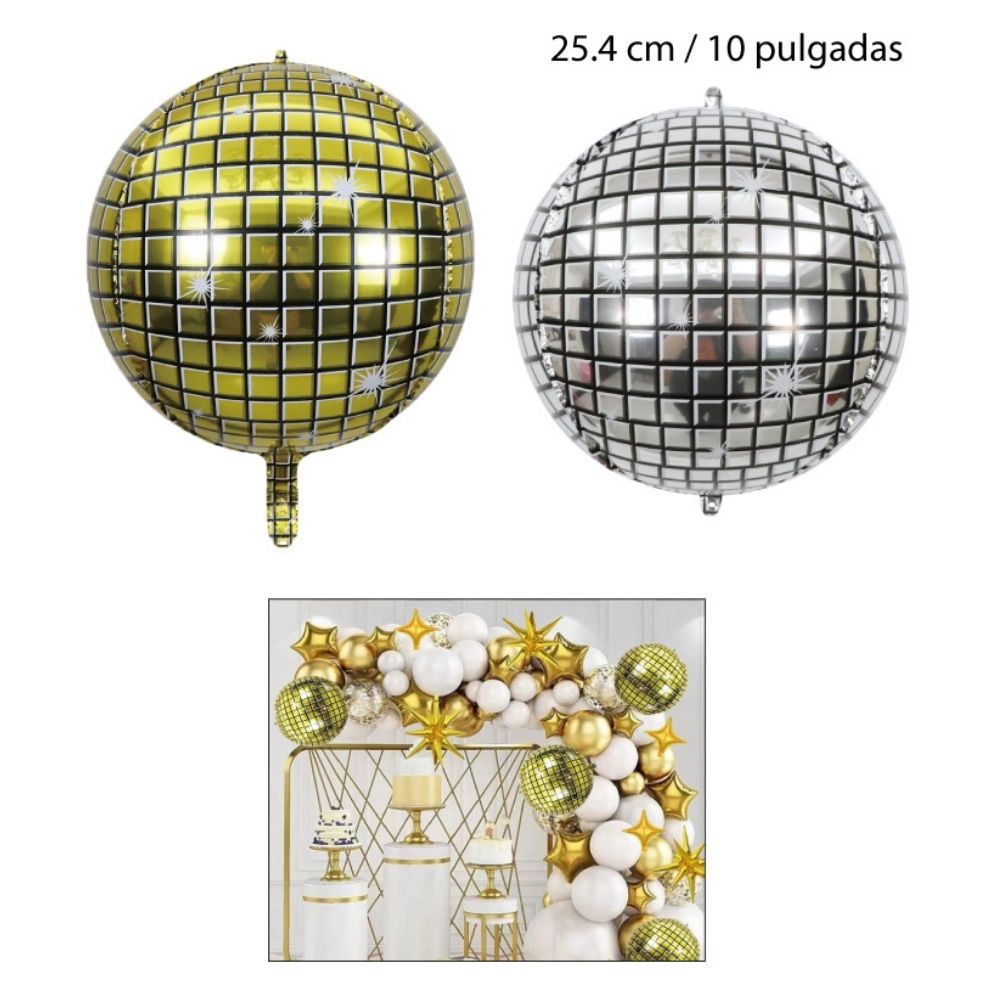 GLOBOS FESTIVOS con forma de esfera 25.4cm
