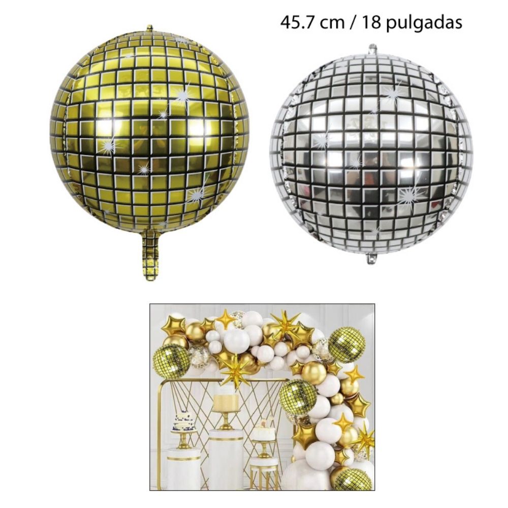 GLOBOS FESTIVOS con forma de esfera 45.7cm