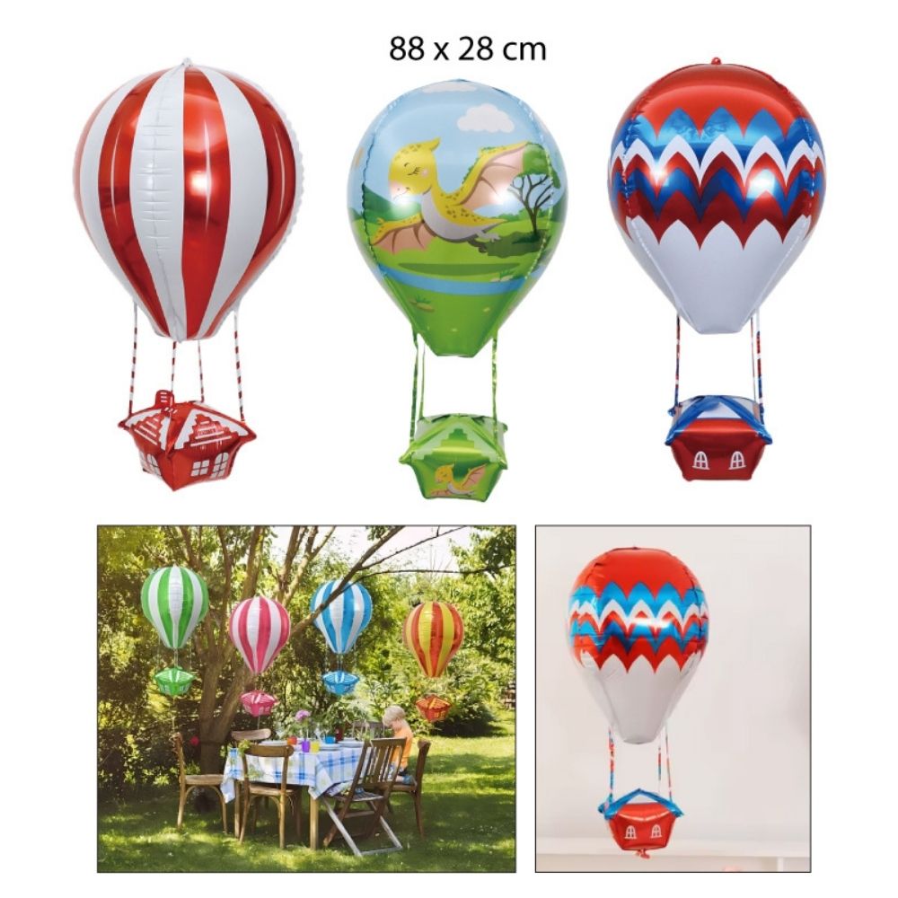 GLOBOS FESTIVOS diseño “GLOBO AEROSTÁTICO” 80x28cm