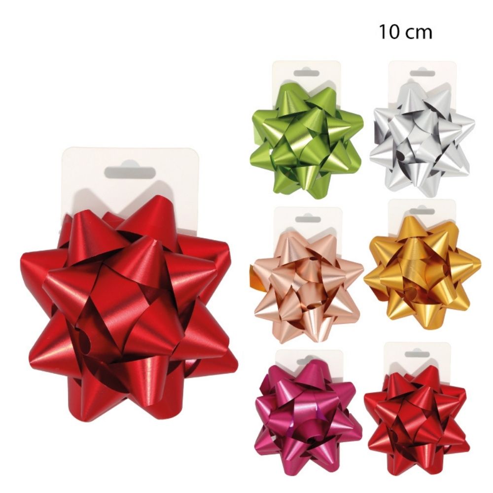 MOÑOS PARA REGALO DE COLORES METALIZADOS Set de 12pcs - 10cm