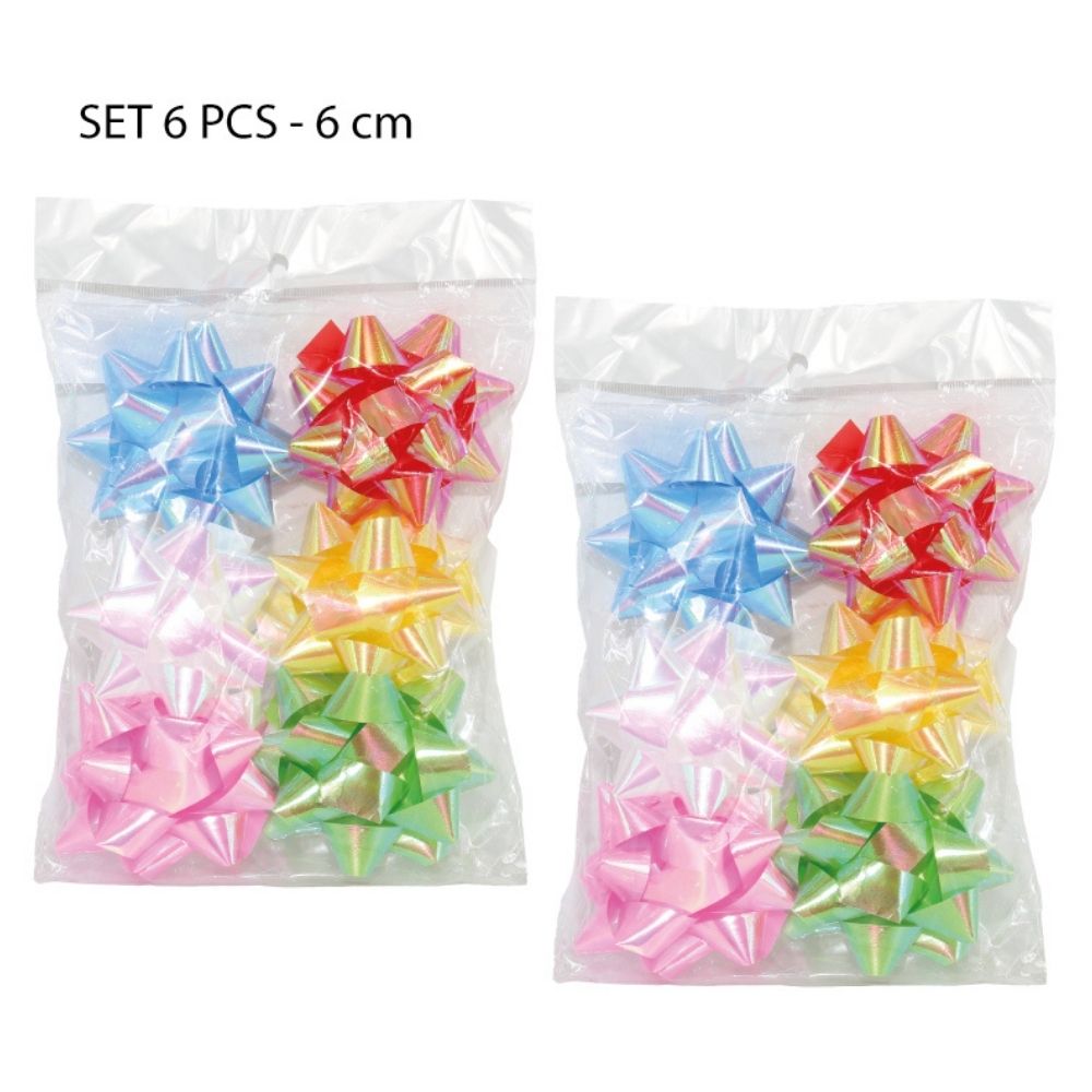 MOÑOS PARA REGALO COLOR TORNASOL Set de 4pcs - 7cm