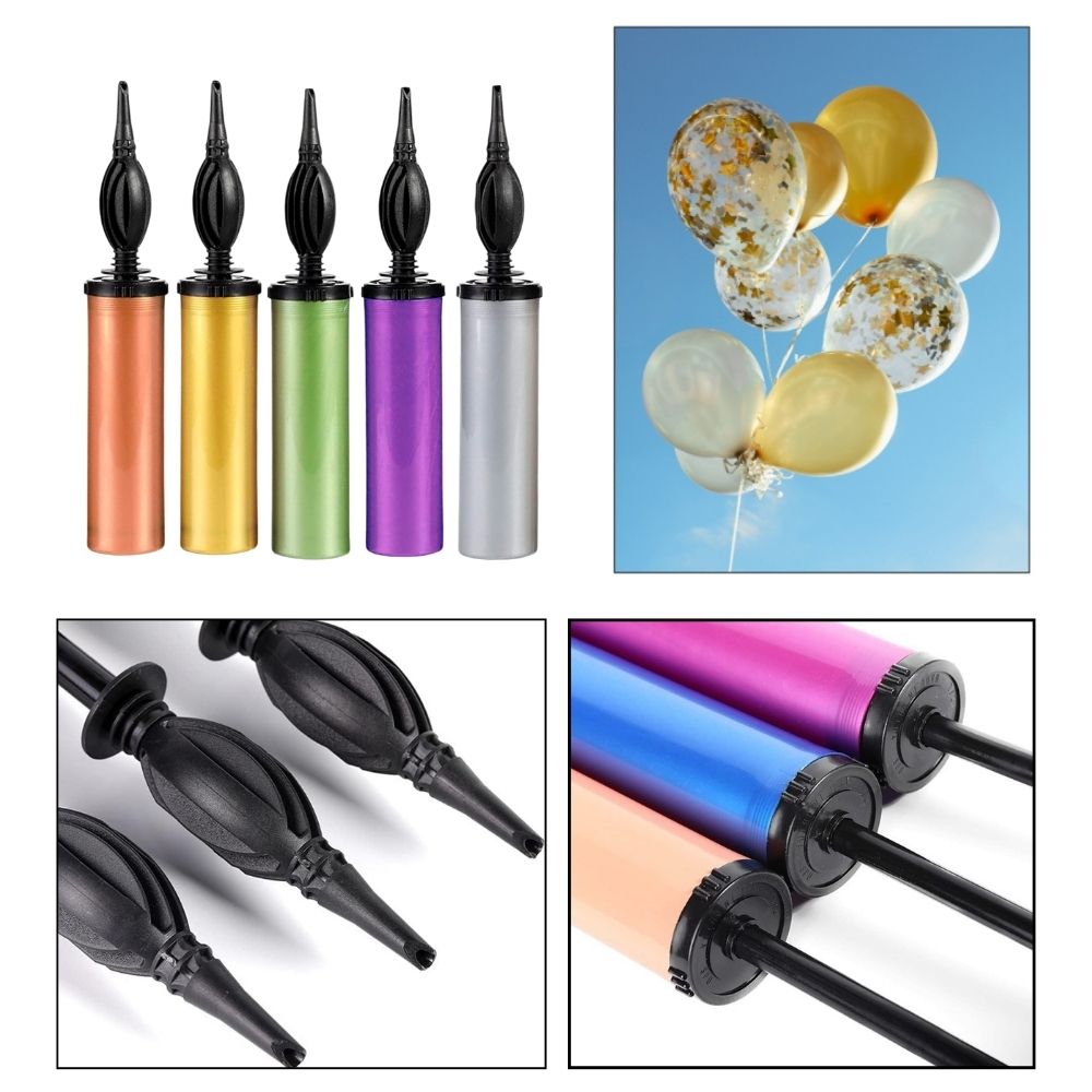 INFLADOR DE PLÁSTICO PARA GLOBOS GRANDE - 5X27.5CM