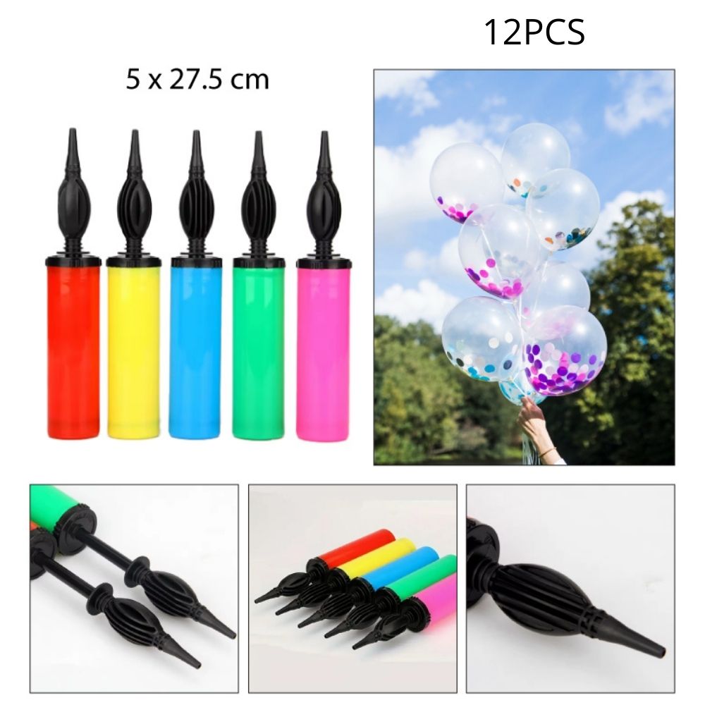 INFLADOR DE PLÁSTICO PARA GLOBOS GRANDE - 5X27.5CM