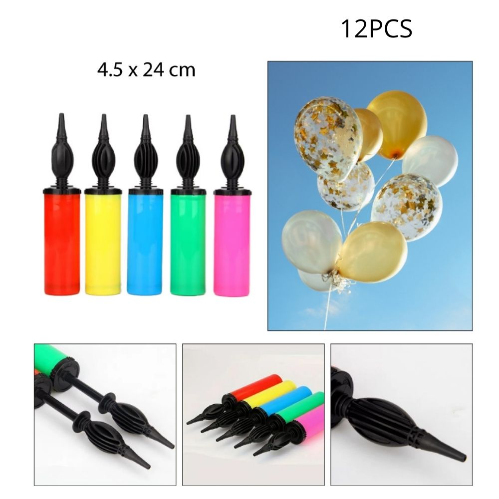INFLADOR DE PLÁSTICO PARA GLOBOS MEDIANO - 4.5X24CM