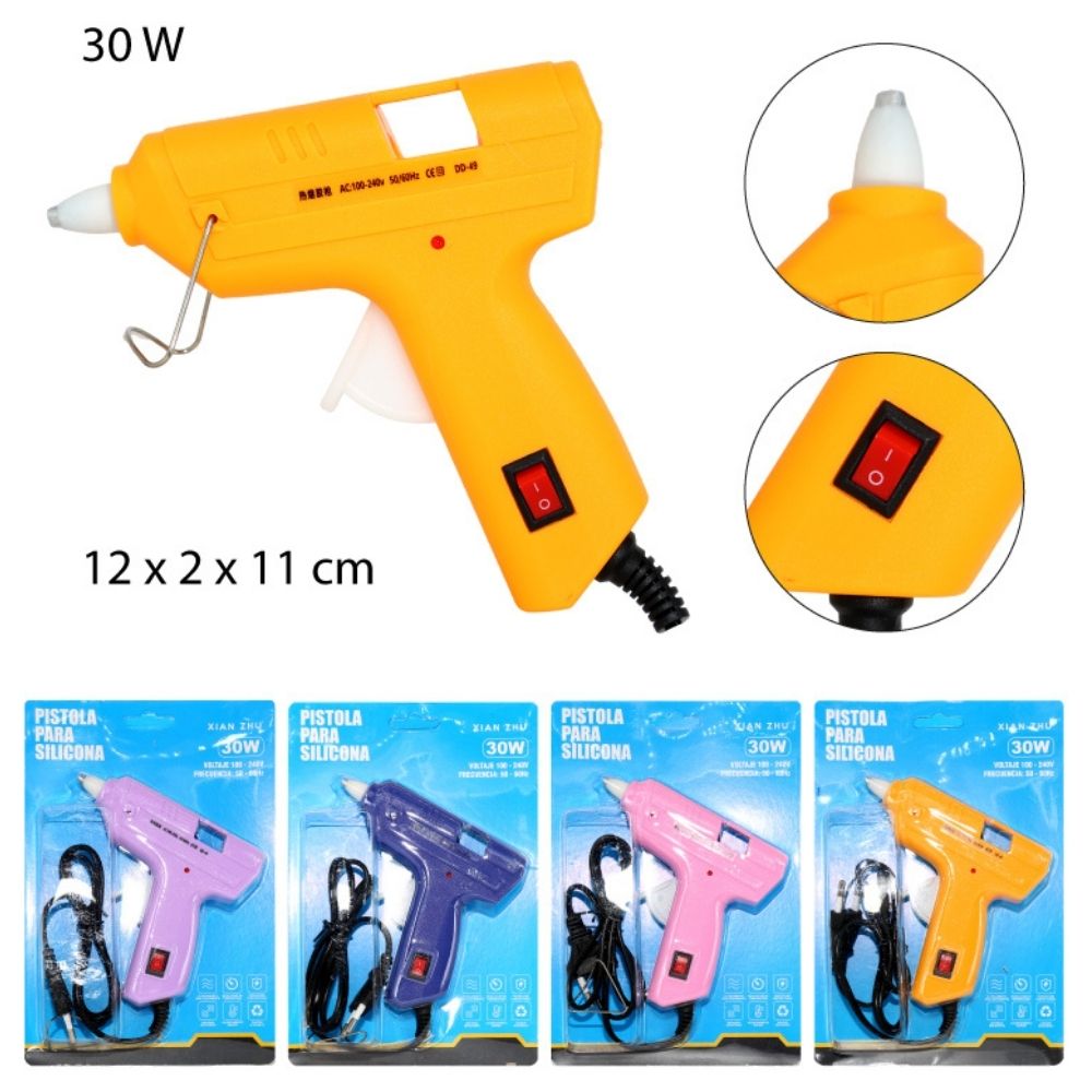 PISTOLA PARA SILICONA ELÉCTRICA - PEQUÑA 30W 12X2X11CM