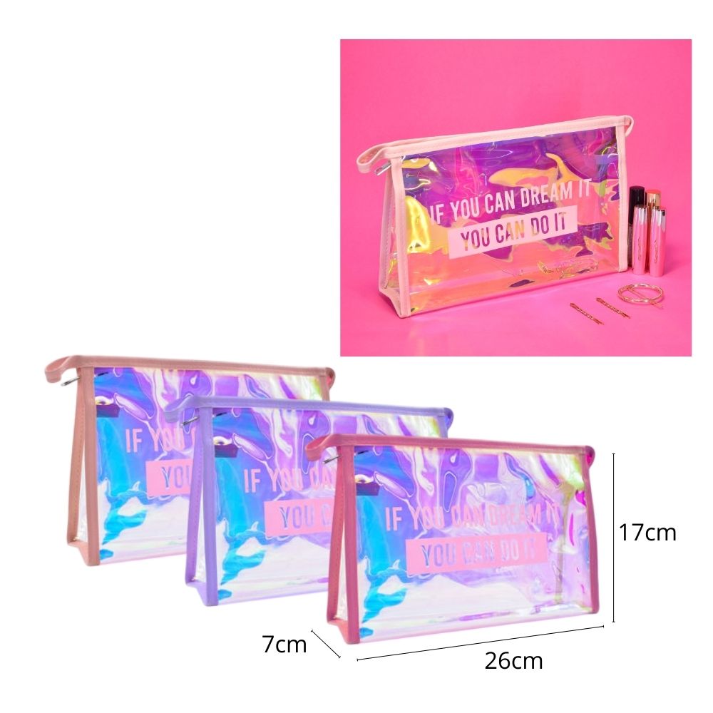 COSMETIQUERO TRANSPARENTE 26X17X7CM