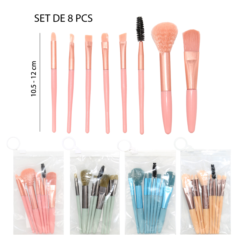 SET DE BROCHA para maquillaje 8PCS