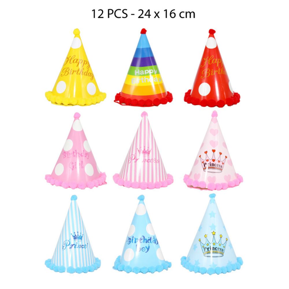 GORRO FESTIVO DE CONO GRANDE 24x16cm