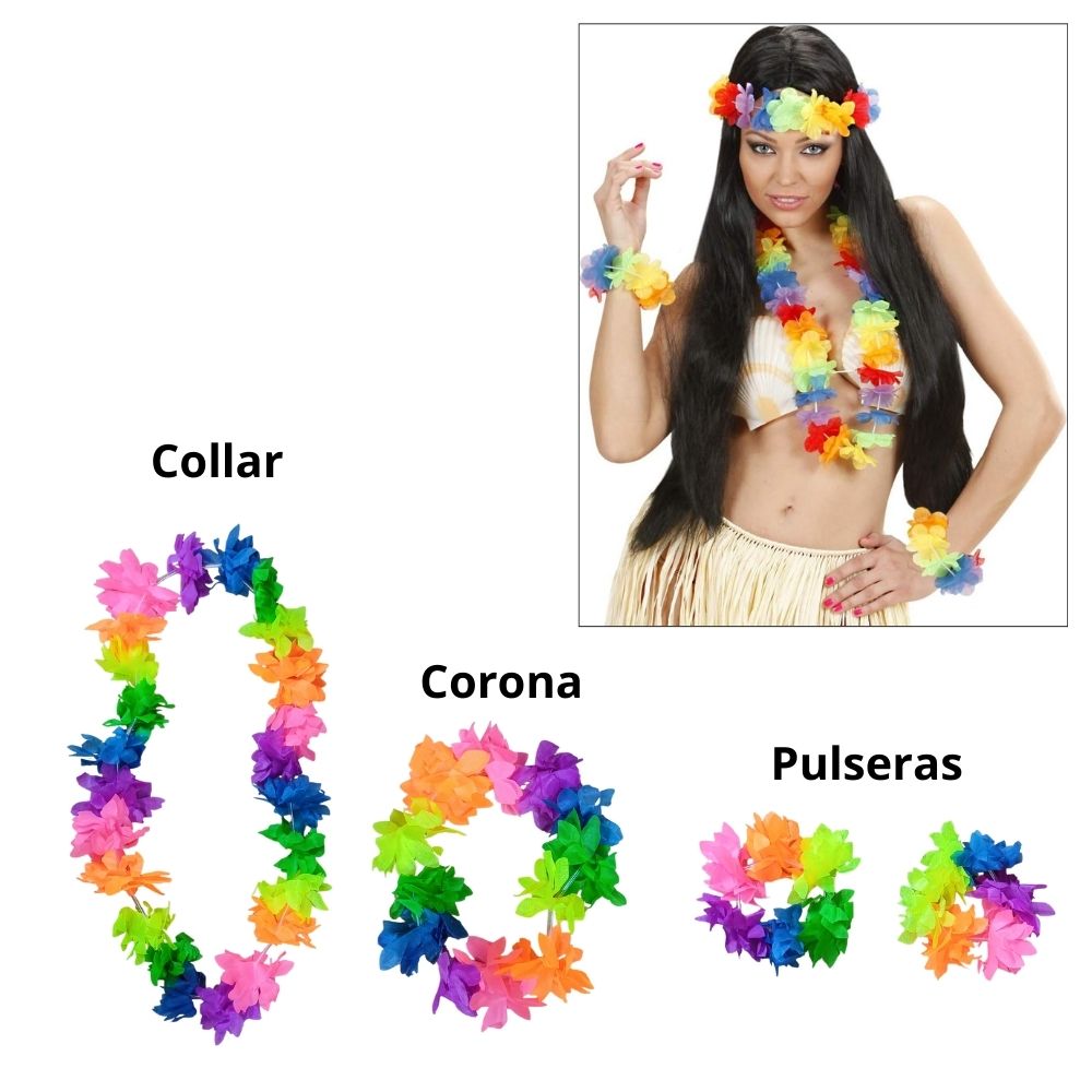 CONJUNTO ESTILO HAWAIANO SET DE 4PCs