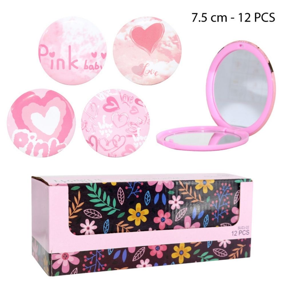 ESPEJO DE BOLSILLO – PINK 7.5 CM