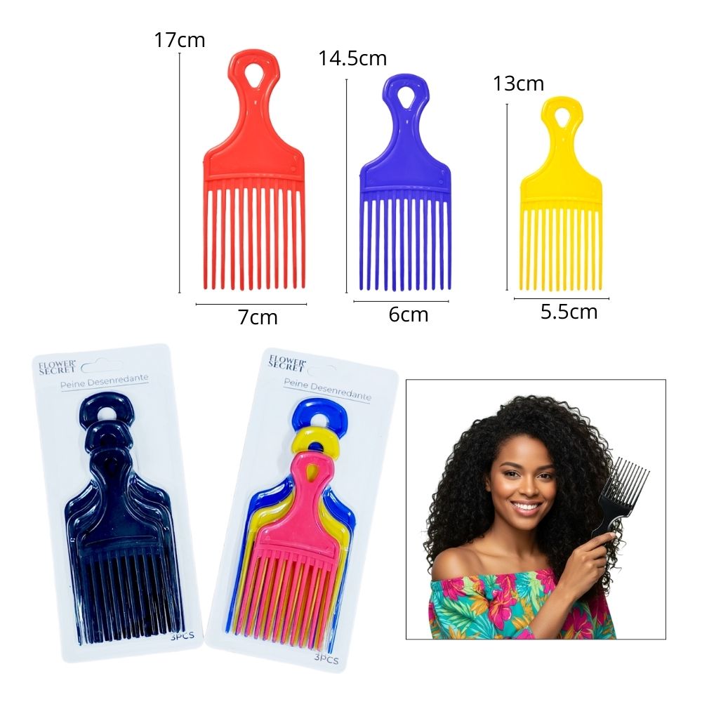 PEINE DESENREDANTE SET DE 3PCS