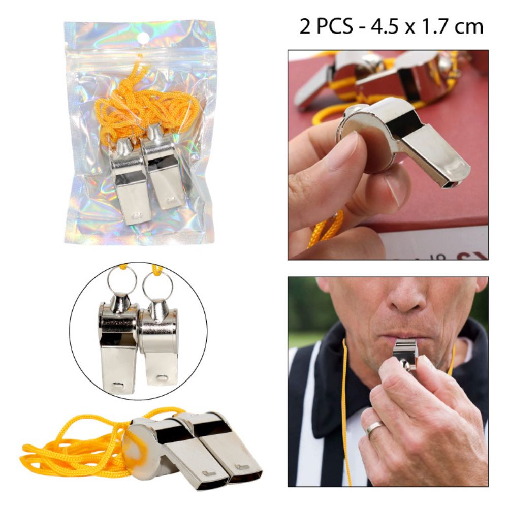 SILBATO METÁLICO SET DE 2PCS - 4.5X1.7CM