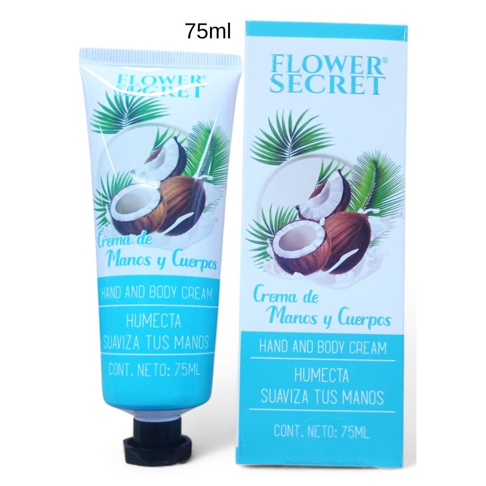 CREMA DE MANOS Y CUERPO AROMA COCO 75ML