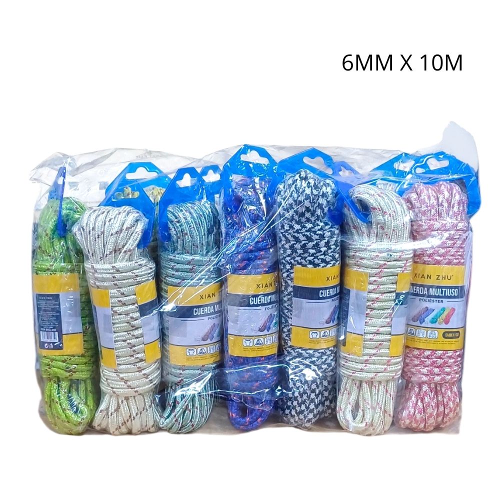 CUERDA MULTIUSO DE POLIÉSTER 6MM X 10M