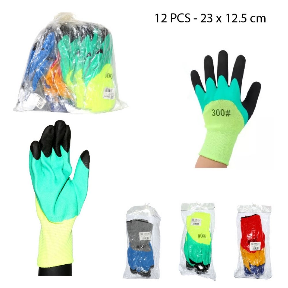 GUANTES DE CAUCHO MEDIA COBERTURA MULTIUSO 23X12.5CM