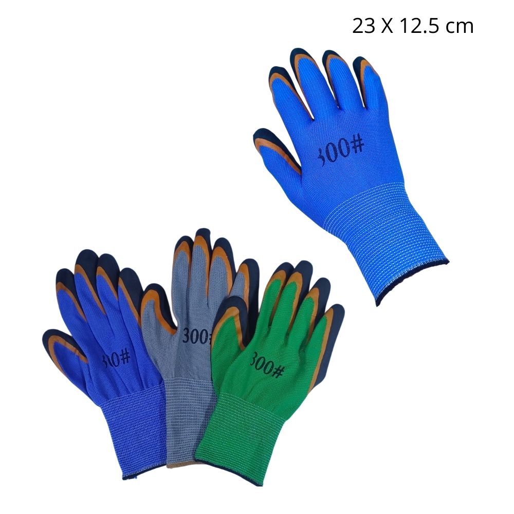 GUANTES DE CAUCHO MEDIA COBERTURA MULTIUSO 23X12.5CM