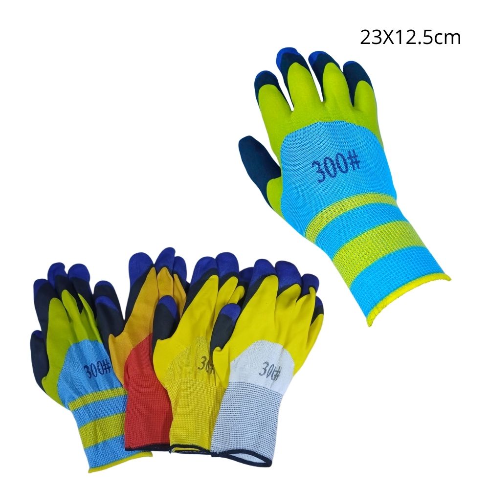 GUANTES DE CAUCHO MEDIA COBERTURA MULTIUSO 23X12.5CM