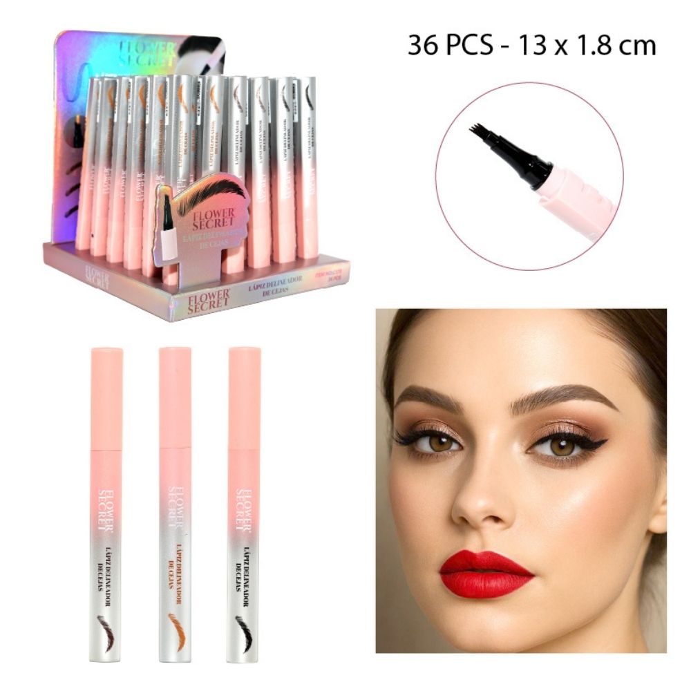 LÁPIZ DE CEJAS PLUMÓN DE 4 PUNTAS 1G