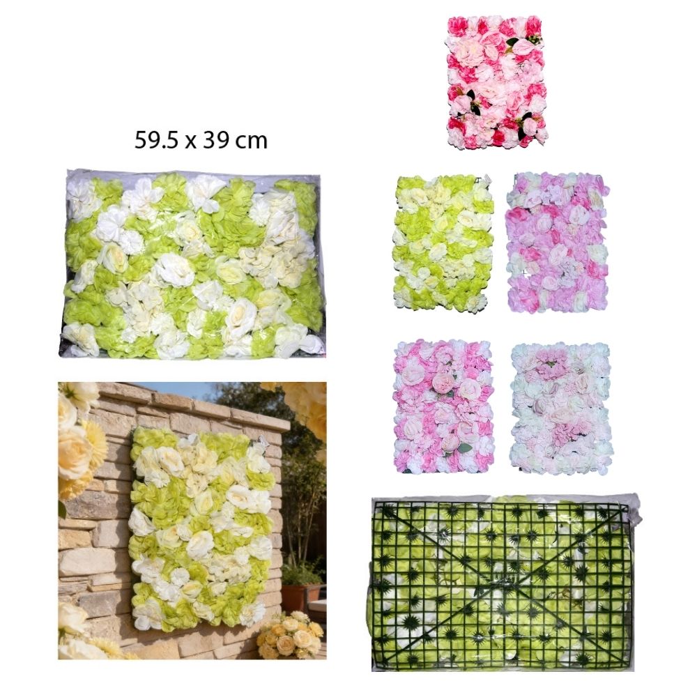 MALLA DECORATIVA FLORES 59.5X39