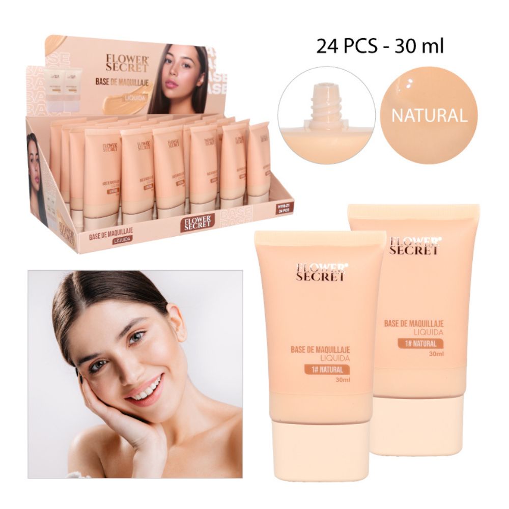 BASE DE MAQUILLAJE LÍQUIDA TONO 1# NATURAL 30ML