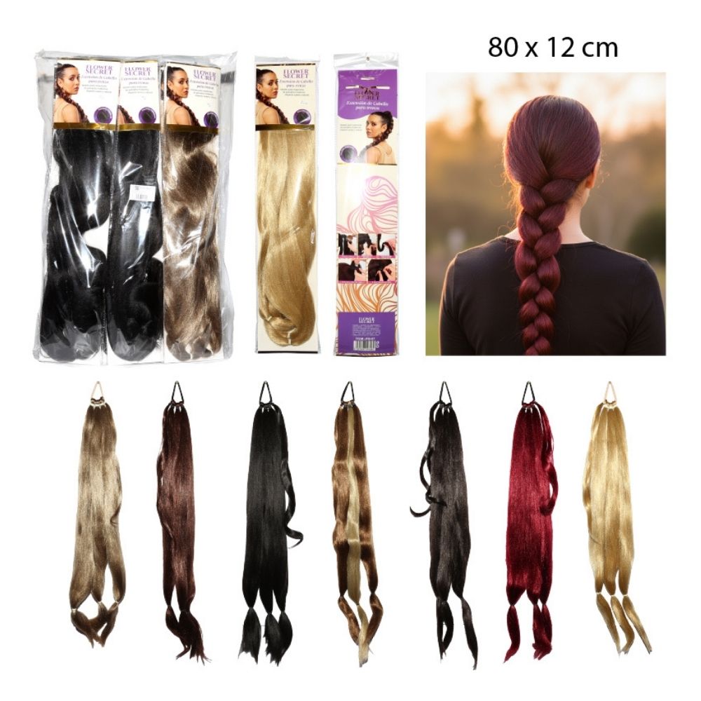 EXTENSIÓN DE CABELLO PARA TRENZAS 80X12CM
