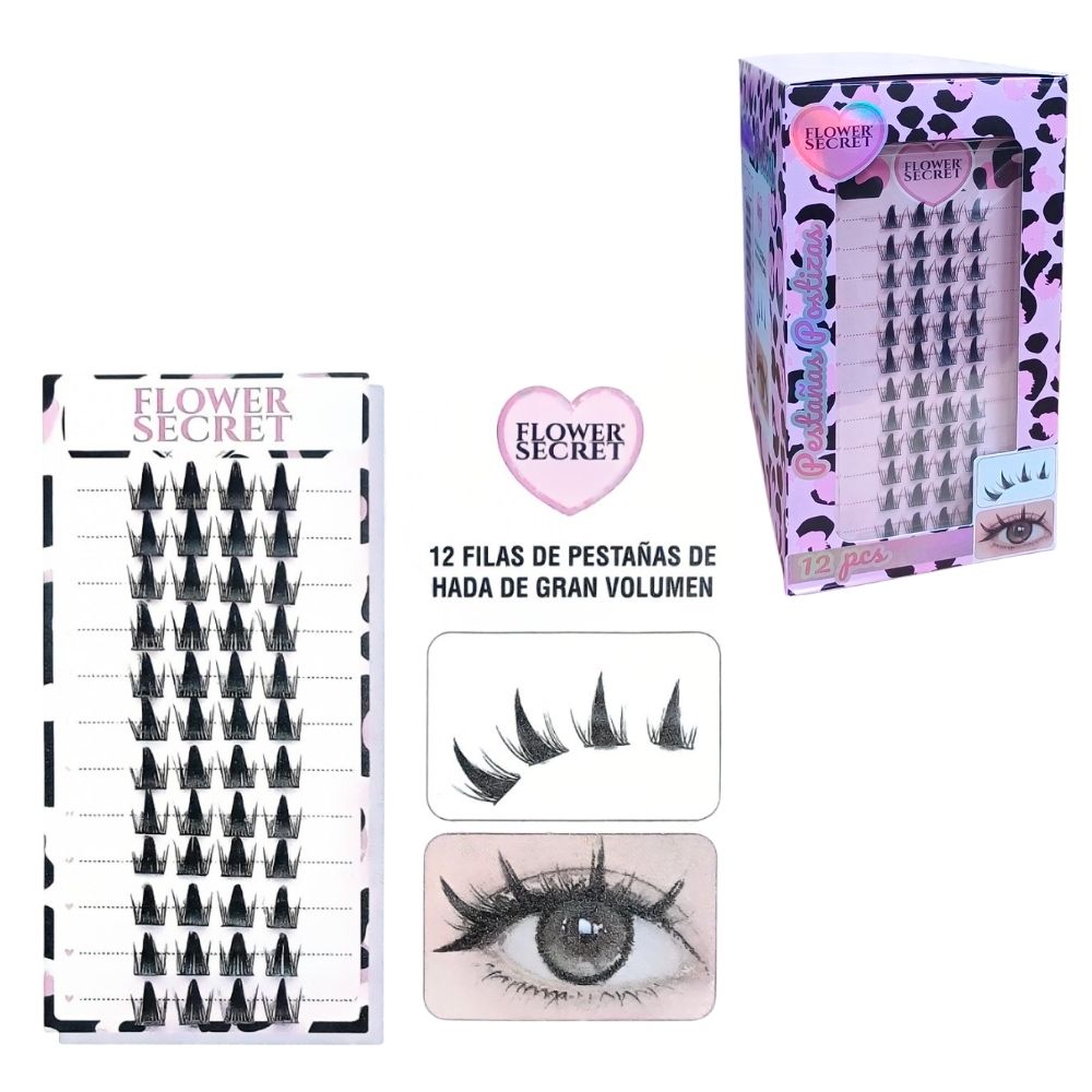 PESTAÑAS POSTIZAS DE “GARRA DE GATO” 12PCS